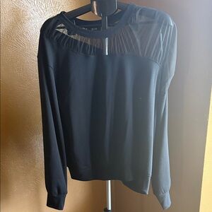 Anthropologie Black Off-the-Shoulder Sweater